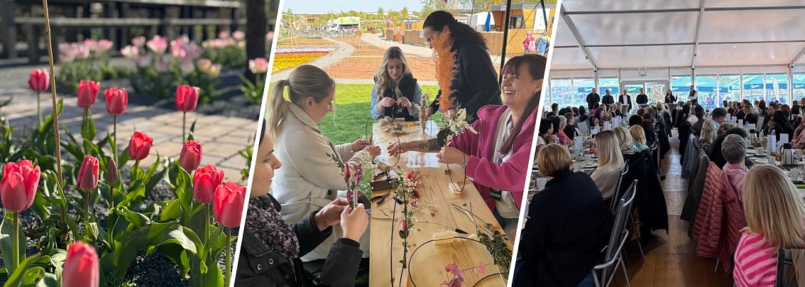 Collage mit Bildern der Frauentagsfeier