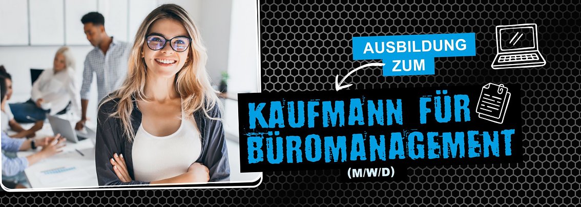 Kundengespr&auml;ch als Motiv f&uuml;r die Ausbildung zum Kaufmann f&uuml;r B&uuml;romanagement (m/w/d)
