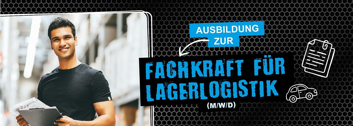 Ausbildung zur Fachkraft für Lagerlogistik (m/w/d) (Foto: Autohaus Peter) Arbeiter als Motiv für die Ausbildung zur Fachkraft für Lagerlogistik
