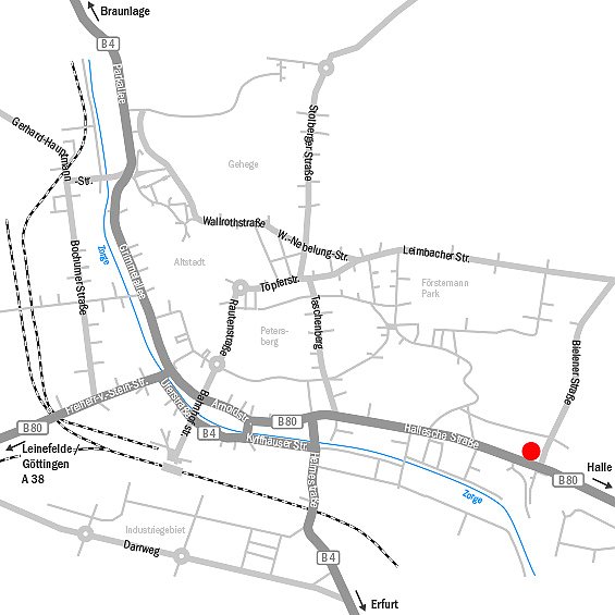 Anfahrt Peter Gruppe