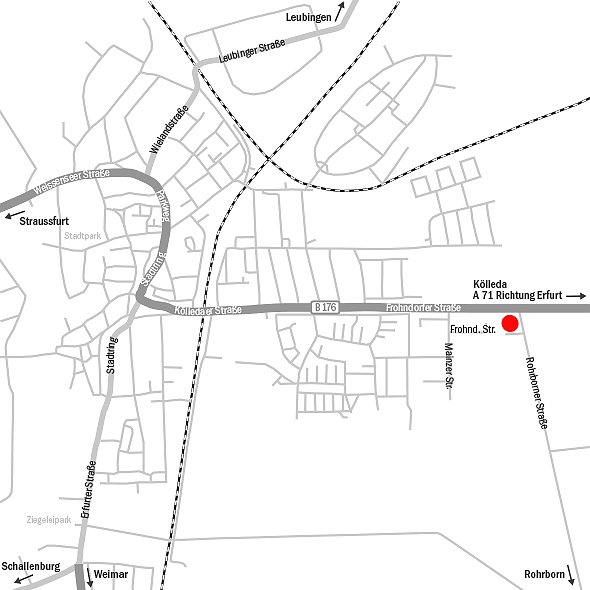 Anfahrt Peugeot Vertragsh&auml;ndler S&ouml;mmerda
