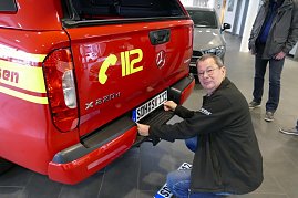 &Uuml;bergabe des Kommando-Einsatzwagens 