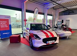 Die Ausdauersport-Elite war in unserem Suzuki-Autohaus zu Gast