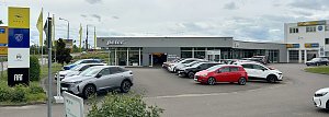 Aussenansicht des Autohauses in Halle-Neustadt /G&ouml;ttinger Bogen
