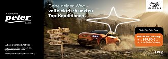 Abenteuer voraus, vollelektrisch: mit dem brandneuen Subaru UNCHARTED