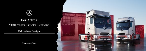 Der Actros "130 Years Trucks Edition".