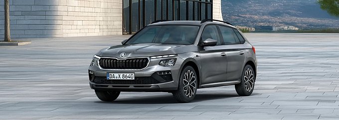 Grauer Skoda Kamiq Balance