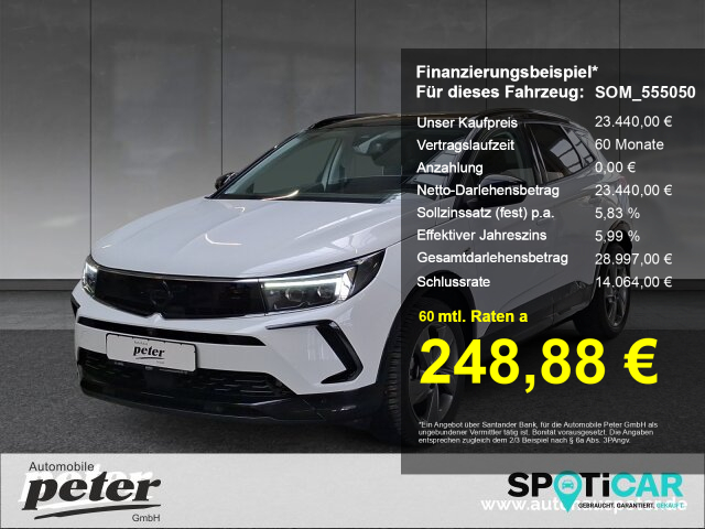 Opel Grandland 1.2 GS +Allwetter+Beh.Front+LHZ+RFK+ Opel Grandland 1.2 GS +Allwetter+Beh.Front+LHZ+RFK+
