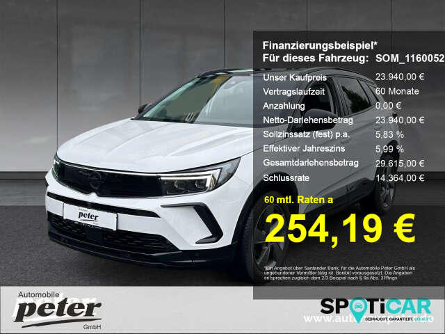 Opel Grandland 1.2 Turbo GS Line Automatik Alcantara Allwetter (THC) Opel Grandland 1.2 Turbo GS Line Automatik Alcantara Allwetter (THC)