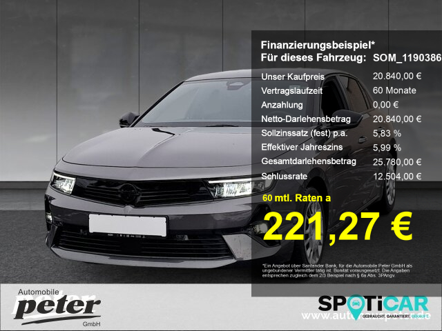 Opel Astra L 1.2 Turbo GS Klimaautomatik Alcantara Opel Astra L 1.2 Turbo GS Klimaautomatik Alcantara