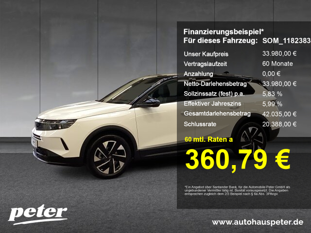 Opel Grandland 1.2 Mild-Hybrid GS (VFW) Opel Grandland 1.2 Mild-Hybrid GS (VFW)