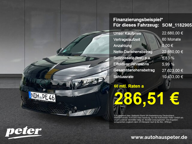 Opel Corsa F 1.2 GS +Matrix-LED+Rückfahrkamera+LHZ+ Opel Corsa F 1.2 GS +Matrix-LED+Rückfahrkamera+LHZ+