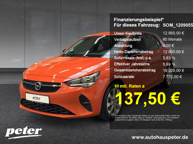 Opel Corsa F 1.2 Klima Sitzheizung (BDK) Opel Corsa F 1.2 Klima Sitzheizung (BDK)