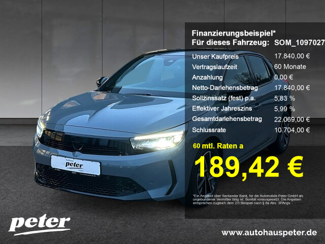 Opel Corsa F 1.2 Turbo GS Klimaautomatik Sitzheizung 100PS Opel Corsa F 1.2 Turbo GS Klimaautomatik Sitzheizung 100PS