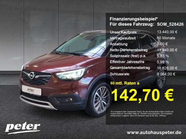 Opel Crossland X 1.2 Turbo Innovation Klimaautomatik Sitzheizung 130PS Opel Crossland X 1.2 Turbo Innovation Klimaautomatik Sitzheizung 130PS