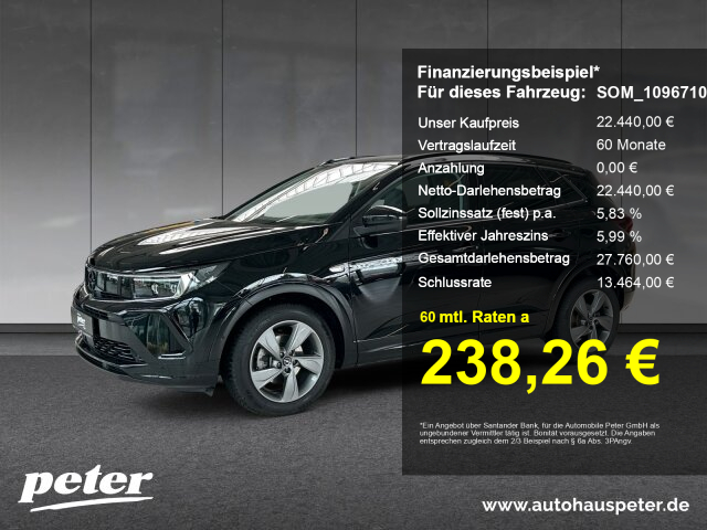 Opel Grandland 1.2 Turbo GS Line Klimaautomatik Sitzheizung Allwetter Opel Grandland 1.2 Turbo GS Line Klimaautomatik Sitzheizung Allwetter
