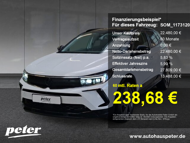Opel Grandland 1.2 Turbo GS Line Klimaautomatik Sitzheizung Alwetter Opel Grandland 1.2 Turbo GS Line Klimaautomatik Sitzheizung Alwetter